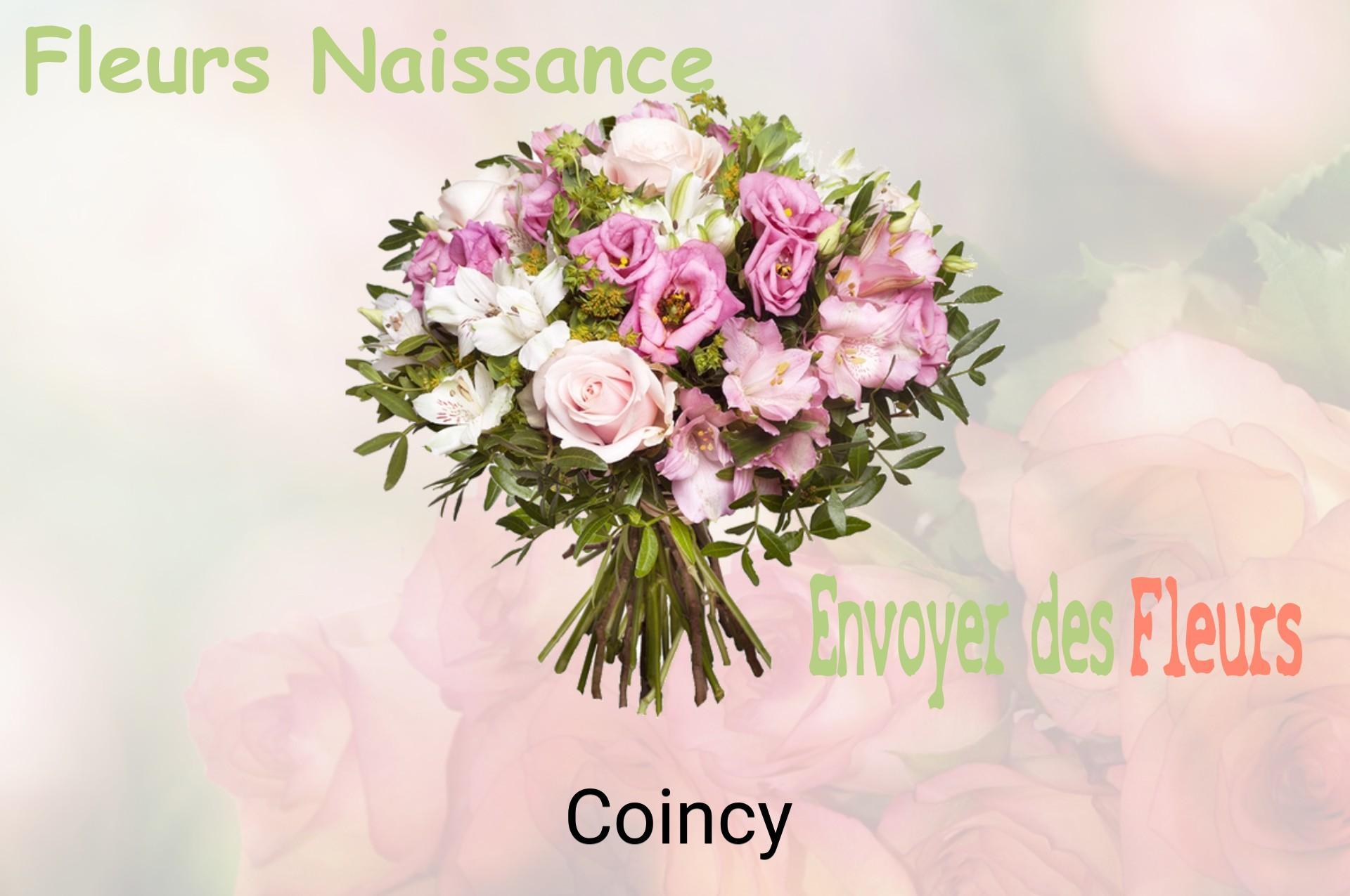 Bouquet de fleurs de naissance livré à Coincy